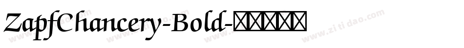 ZapfChancery-Bold字体转换