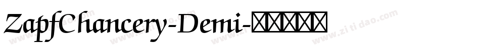 ZapfChancery-Demi字体转换