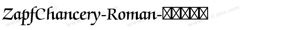 ZapfChancery-Roman字体转换