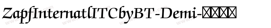 ZapfInternatlITCbyBT-Demi字体转换