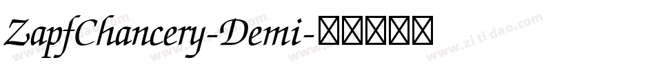 ZapfChancery-Demi字体转换