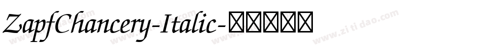 ZapfChancery-Italic字体转换