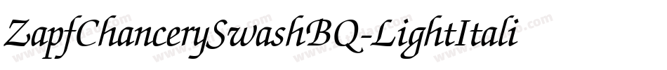 ZapfChancerySwashBQ-LightItalic字体转换