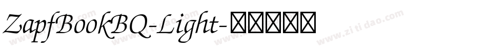 ZapfBookBQ-Light字体转换