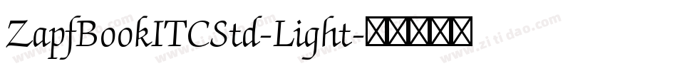 ZapfBookITCStd-Light字体转换