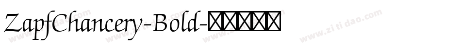 ZapfChancery-Bold字体转换