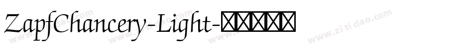 ZapfChancery-Light字体转换