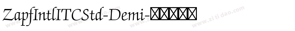 ZapfIntlITCStd-Demi字体转换