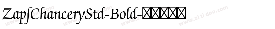 ZapfChanceryStd-Bold字体转换