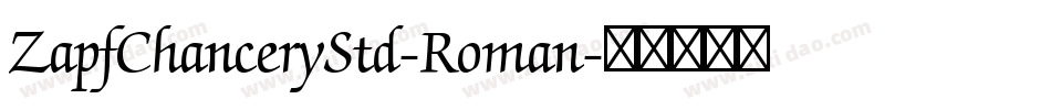 ZapfChanceryStd-Roman字体转换