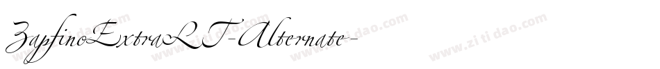 ZapfinoExtraLT-Alternate字体转换