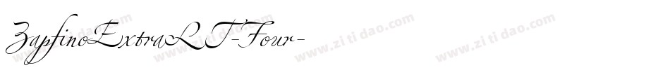 ZapfinoExtraLT-Four字体转换