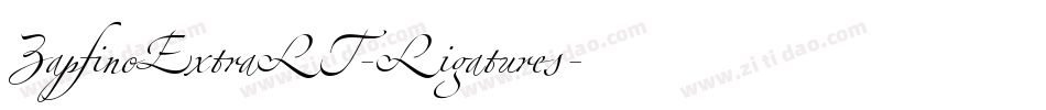 ZapfinoExtraLT-Ligatures字体转换