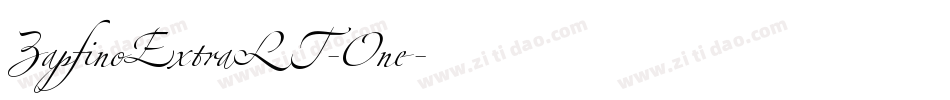 ZapfinoExtraLT-One字体转换