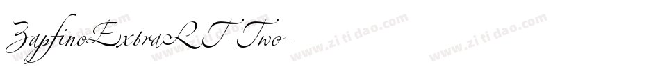 ZapfinoExtraLT-Two字体转换