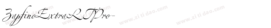 ZapfinoExtraLTPro字体转换