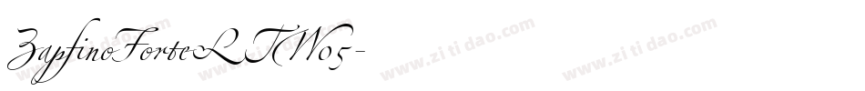 ZapfinoForteLTW05字体转换