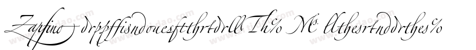ZapfinoExtraLT-Alternate字体转换
