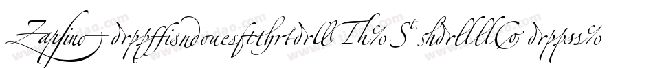 ZapfinoExtraLT-SmallCaps字体转换
