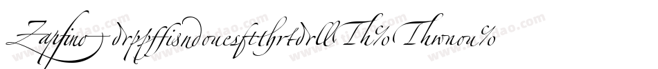 ZapfinoExtraLT-Two字体转换