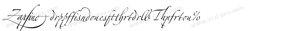 ZapfinoExtraLTPro字体转换