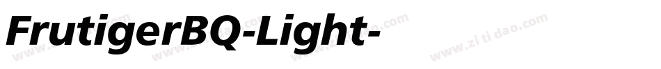 FrutigerBQ-Light字体转换