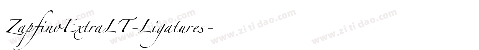 ZapfinoExtraLT-Ligatures字体转换