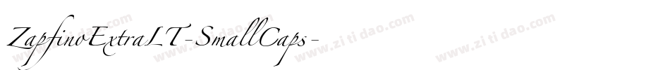 ZapfinoExtraLT-SmallCaps字体转换