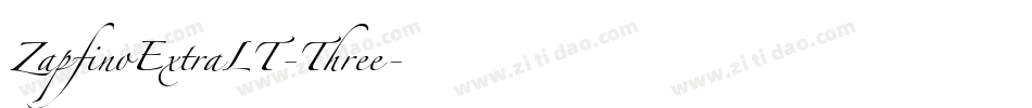 ZapfinoExtraLT-Three字体转换