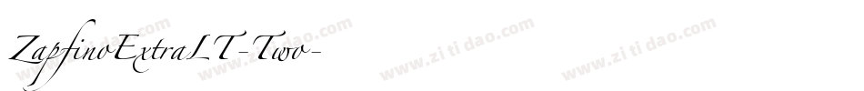 ZapfinoExtraLT-Two字体转换