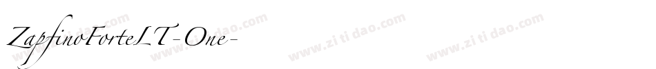 ZapfinoForteLT-One字体转换