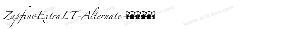 ZapfinoExtraLT-Alternate字体转换