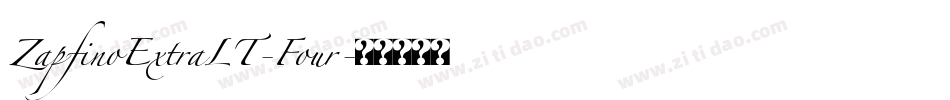 ZapfinoExtraLT-Four字体转换