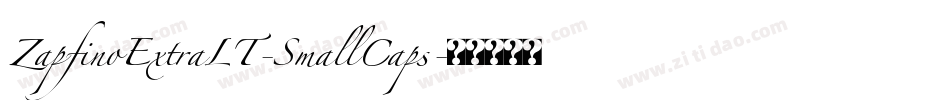 ZapfinoExtraLT-SmallCaps字体转换