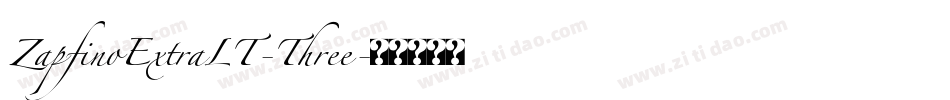 ZapfinoExtraLT-Three字体转换
