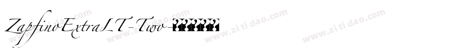 ZapfinoExtraLT-Two字体转换
