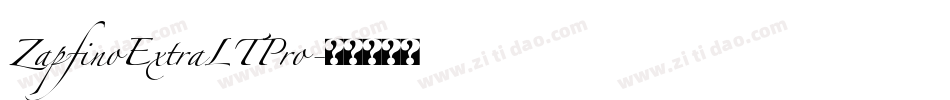 ZapfinoExtraLTPro字体转换