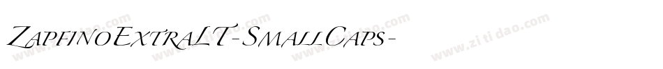 ZapfinoExtraLT-SmallCaps字体转换
