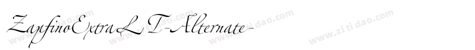 ZapfinoExtraLT-Alternate字体转换