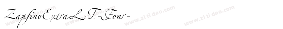 ZapfinoExtraLT-Four字体转换