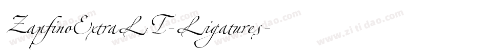 ZapfinoExtraLT-Ligatures字体转换