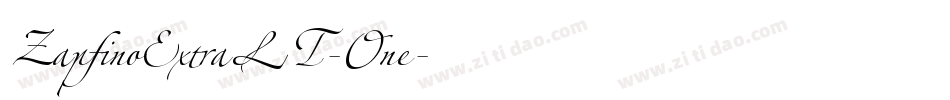 ZapfinoExtraLT-One字体转换