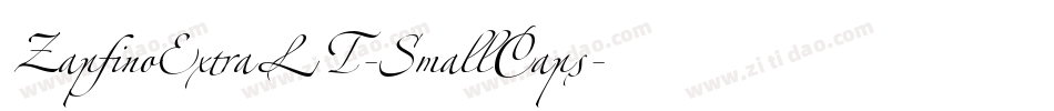 ZapfinoExtraLT-SmallCaps字体转换