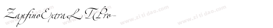 ZapfinoExtraLTPro字体转换