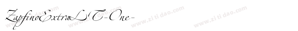 ZapfinoExtraLT-One字体转换