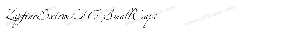 ZapfinoExtraLT-SmallCaps字体转换