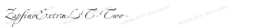 ZapfinoExtraLT-Two字体转换