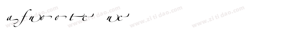 ZapfinoForteLT-One字体转换