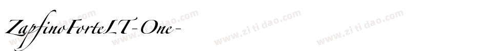 ZapfinoForteLT-One字体转换