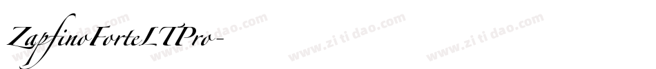 ZapfinoForteLTPro字体转换